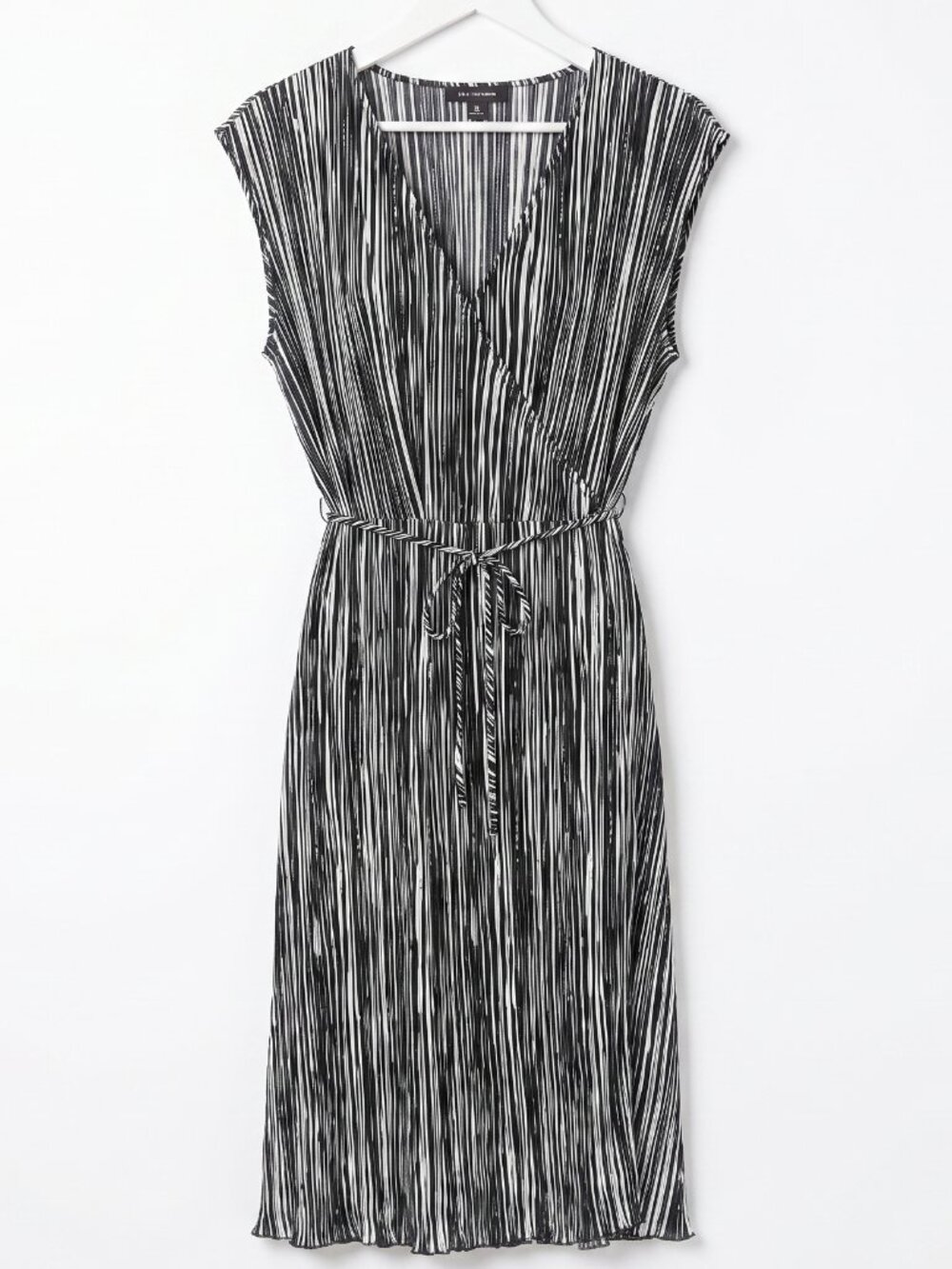 Damada Dress Wrap  Medium Black & White Casual Comfy